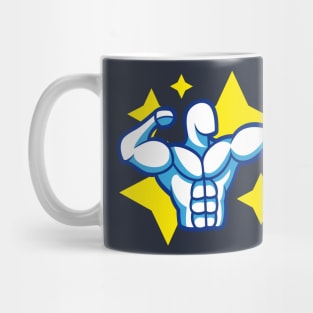 Athletic Bodybuilder Man Posing Mug